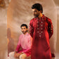 Abhyuday Maroon Kurta Set