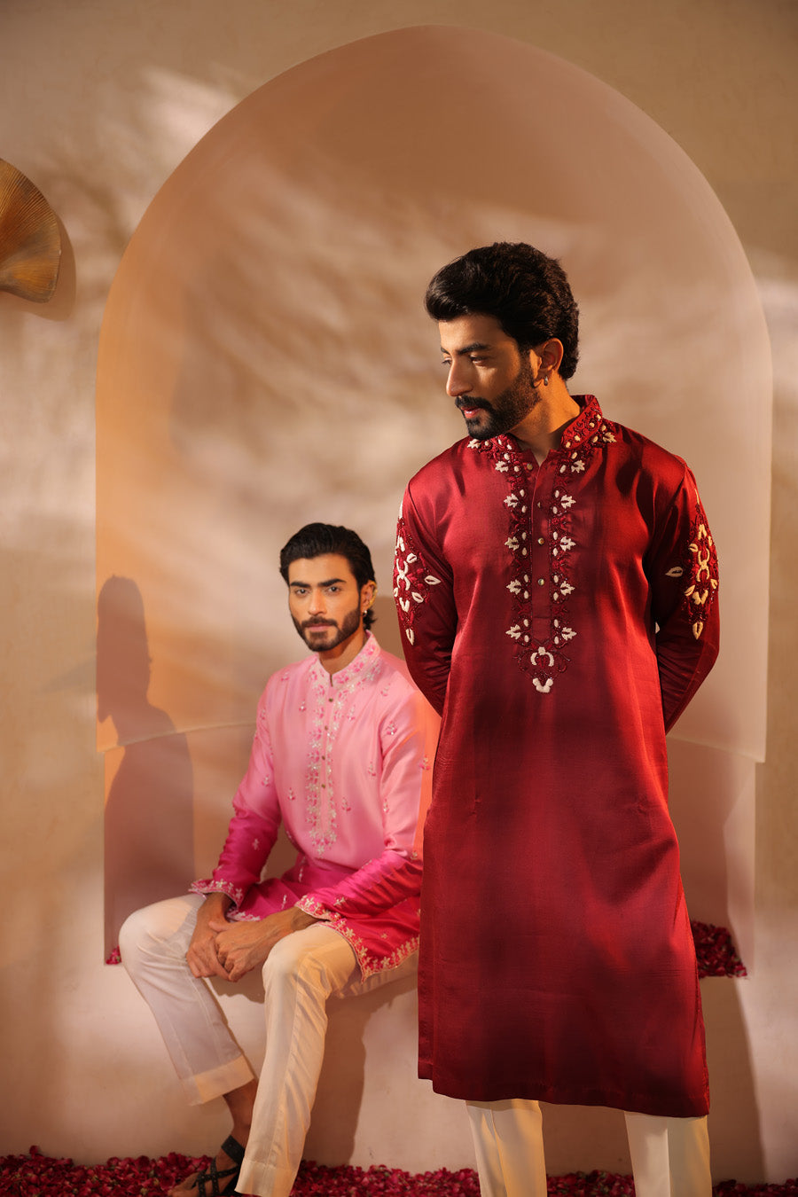 Abhyuday Maroon Kurta Set