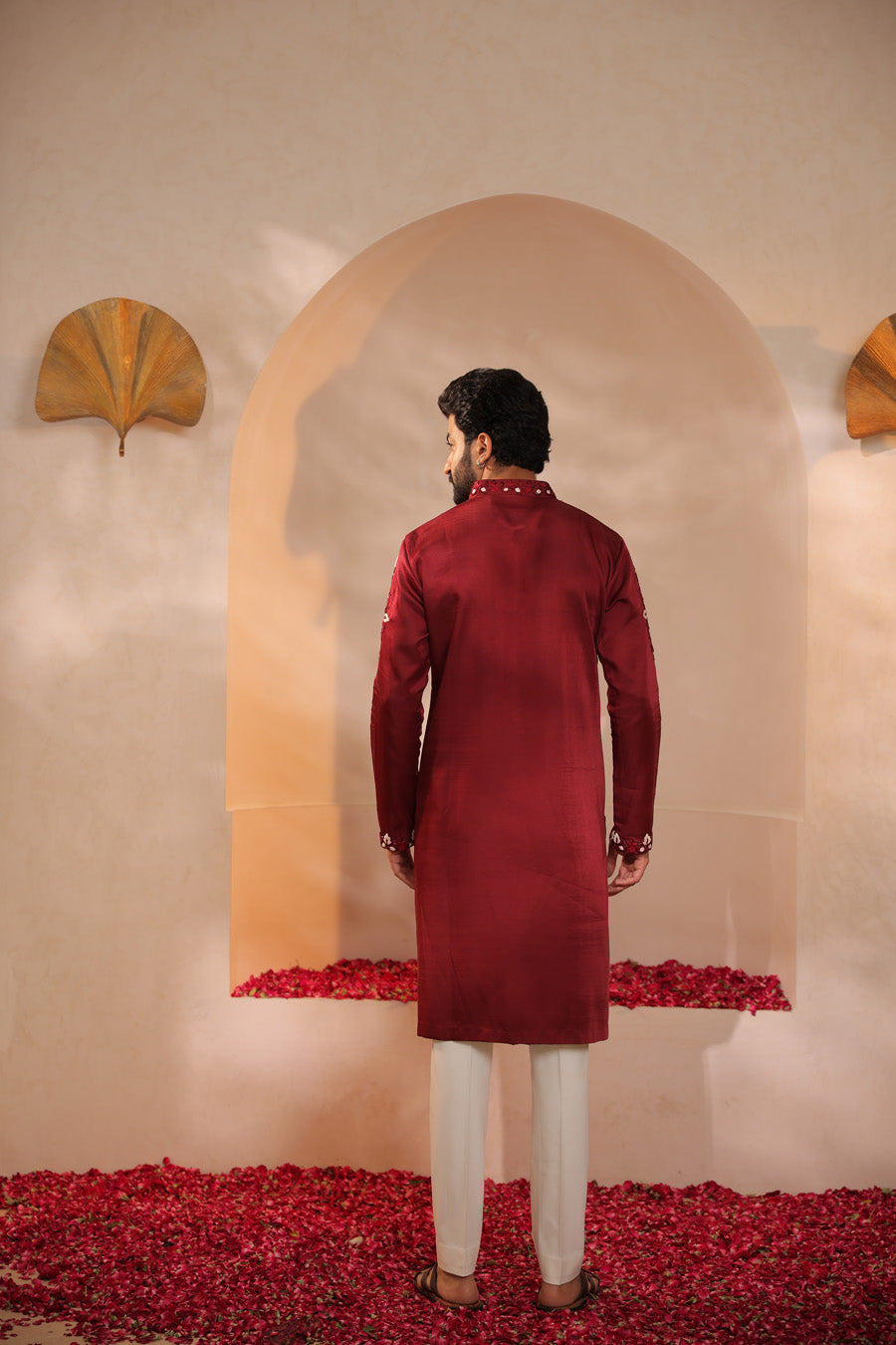 Abhyuday Maroon Kurta Set