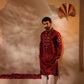 Abhyuday Maroon Kurta Set